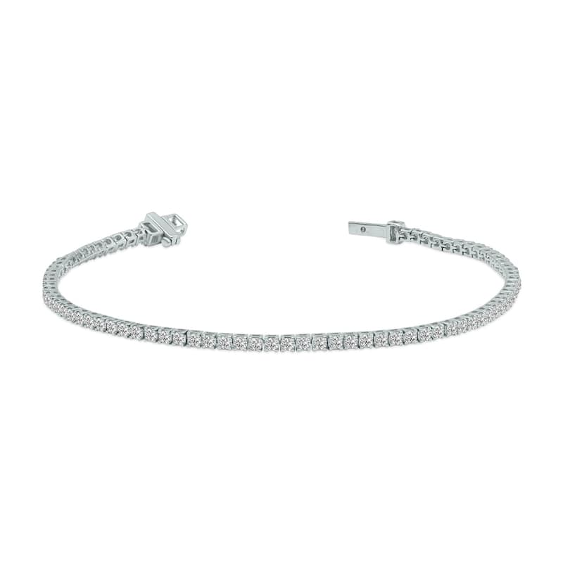 Marquee 2 Carat TW Lab Grown Diamond Tennis Bracelet in 14K White Gold