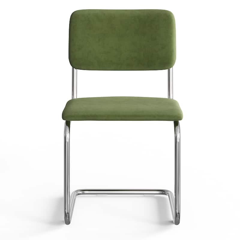 Hayward Velvet Side Chair Chrome Frame (Set Of 2)