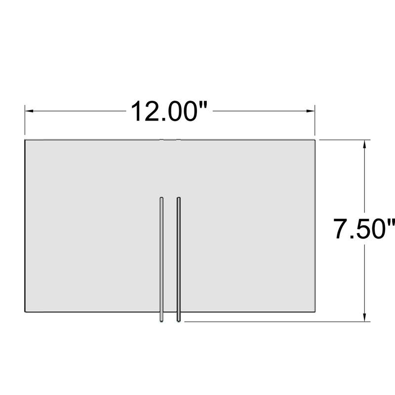 Prong Wide LED Wall Sconce - Matte Black