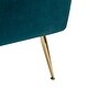 preview thumbnail 40 of 89, HULALA HOME 1ida Modern Velvet Tufted Accent Armchair with Gold Metal Legs