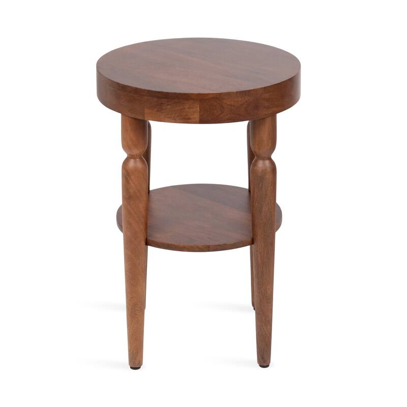 Kate and Laurel Ardentown Round Wood Side Table