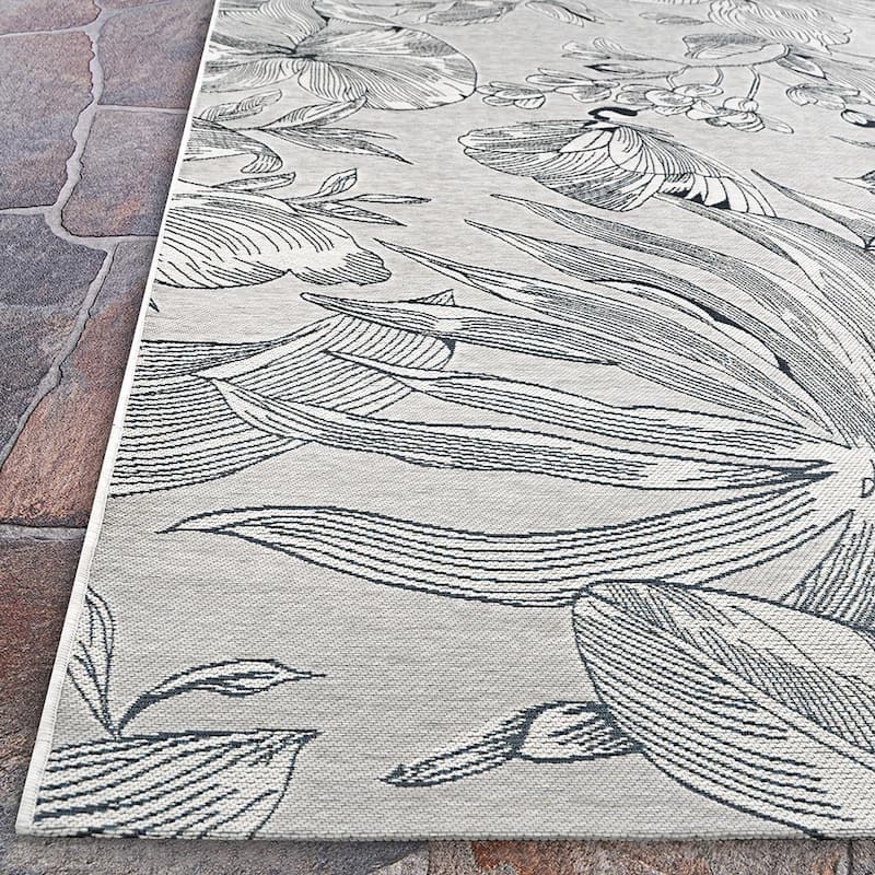 Dream Decor Rugs Gelato Bellflower Floral Indoor Outdoor Area Rug