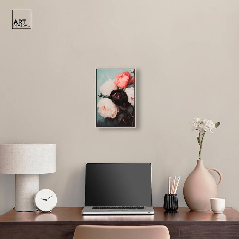 Three Shades of Peony I Canvas by Art Remedy