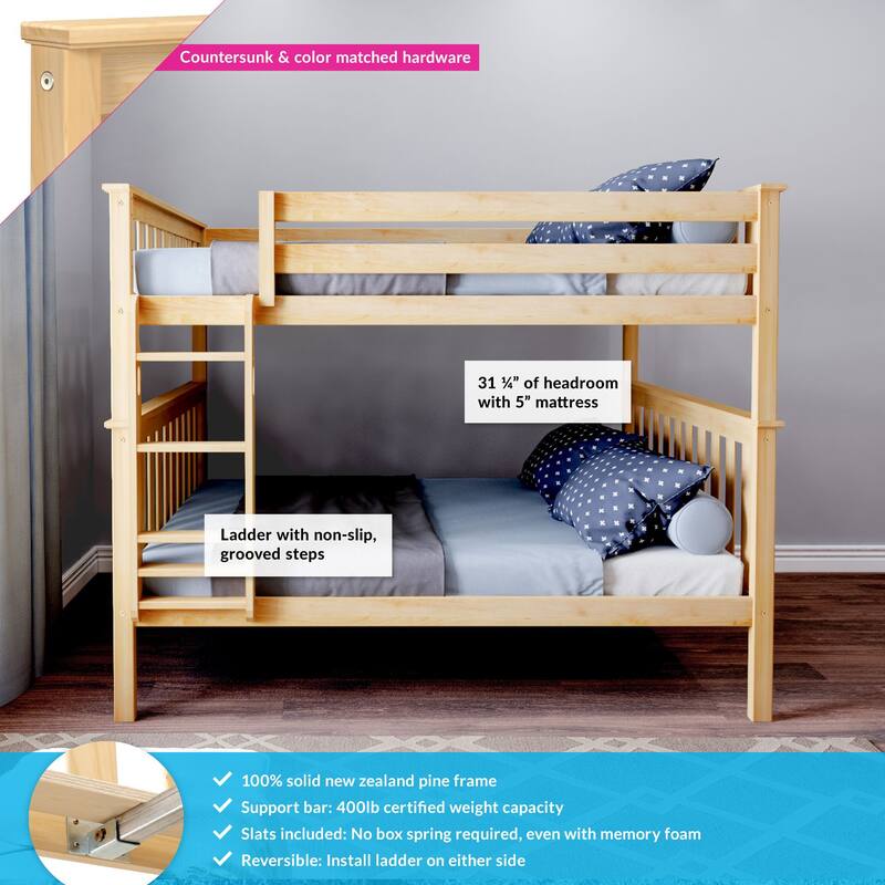 Max and Lily Full over Full Bunk Bed