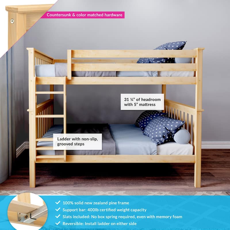 Max and Lily Full over Full Bunk Bed