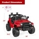 preview thumbnail 2 of 3, 12V Kids Ride On Truck with Remote Control, Spring Suspension - Red