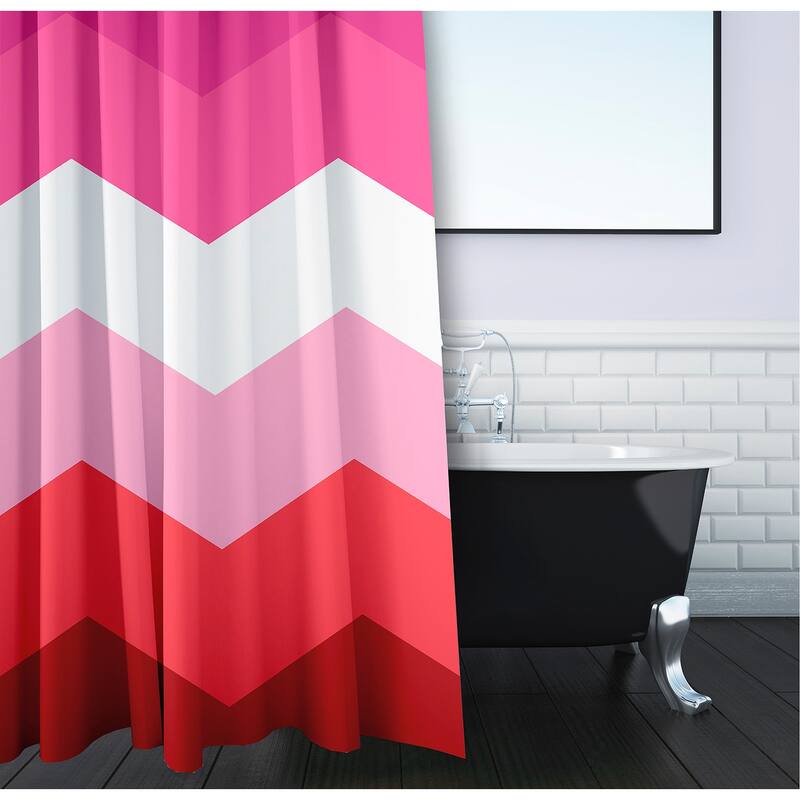 Inclusive Pride Flag Durable Poly Shower Curtain