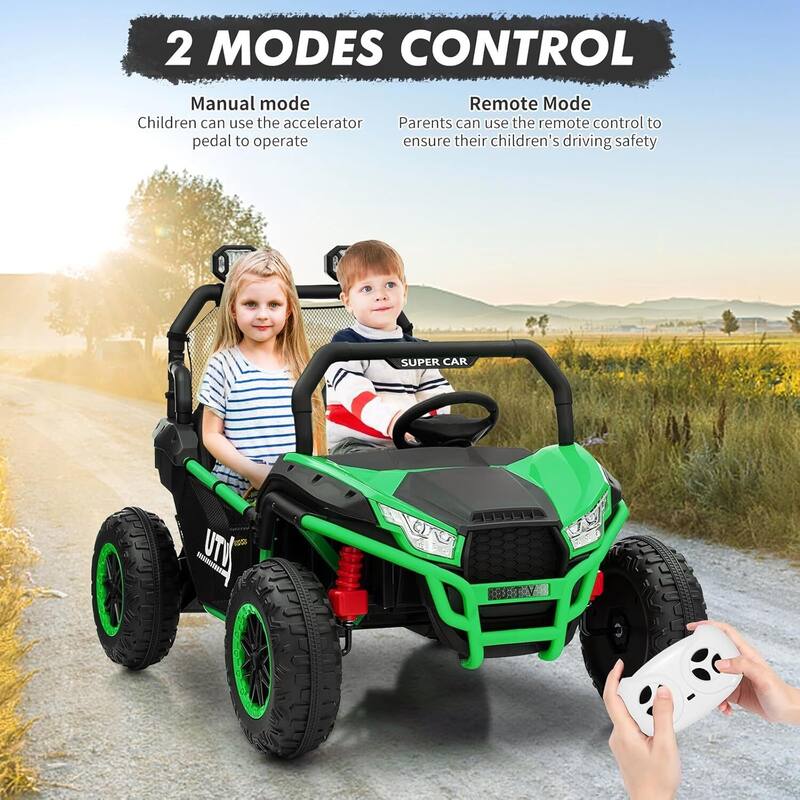 24V 2-Seater Kids UTV Ride-On Car Toy with Parent Remote Control for Kids Best Gifts