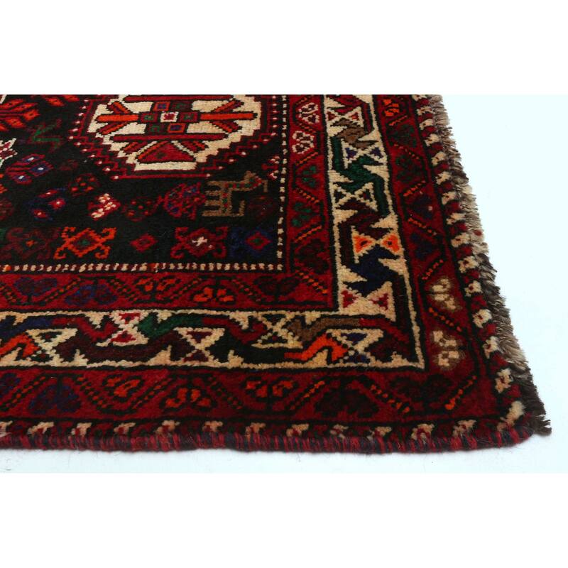 ECARPETGALLERY Hand-knotted Melis Vintage Red Wool Rug - 5'7 x 8'9