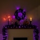 preview thumbnail 5 of 4, Pre-Lit Black Crystal Pine Artificial Halloween Garland - 9' x 12" - LED Purple - 9' x 12"