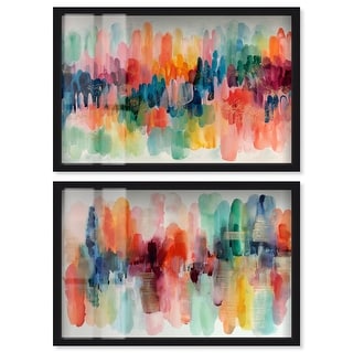 Coral Coastal Energy Bathroom Art Set of 2 Shadowbox Print by Art ...