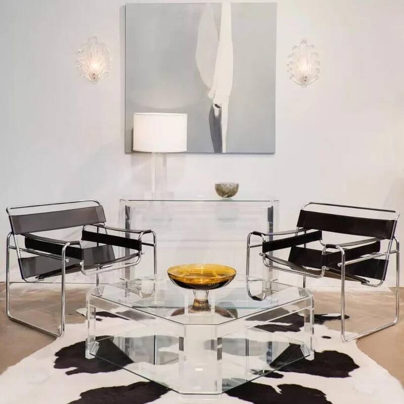 Momei Mid-Century Modern Saddle Leather Accent Chair with Stainless Steel Chair Leg