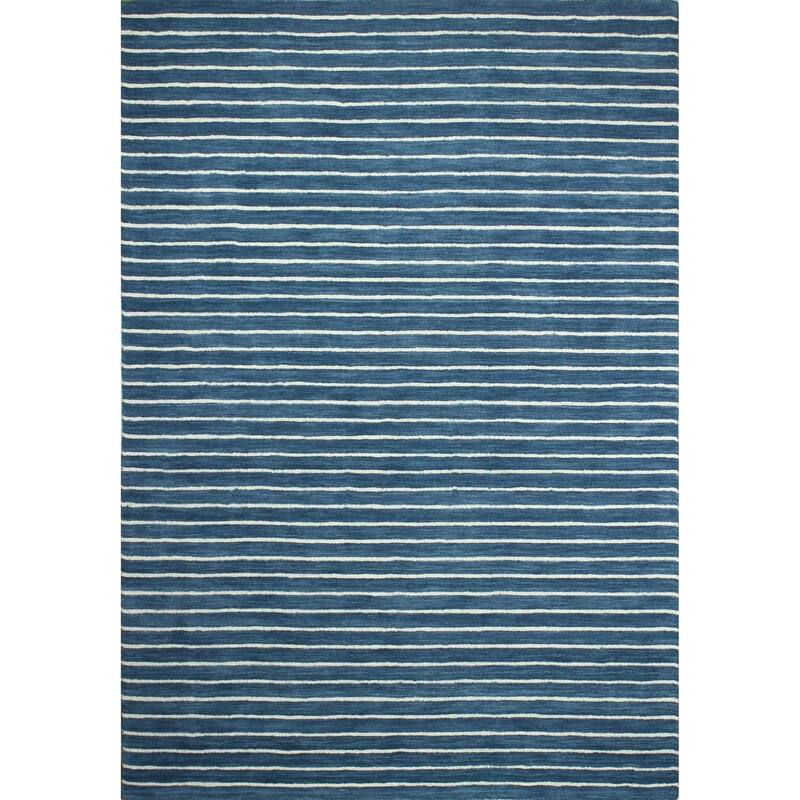 Bashian Brentwood Contemporary Hand Loomed Area Rug - 7'6" x 9'6" - Azure