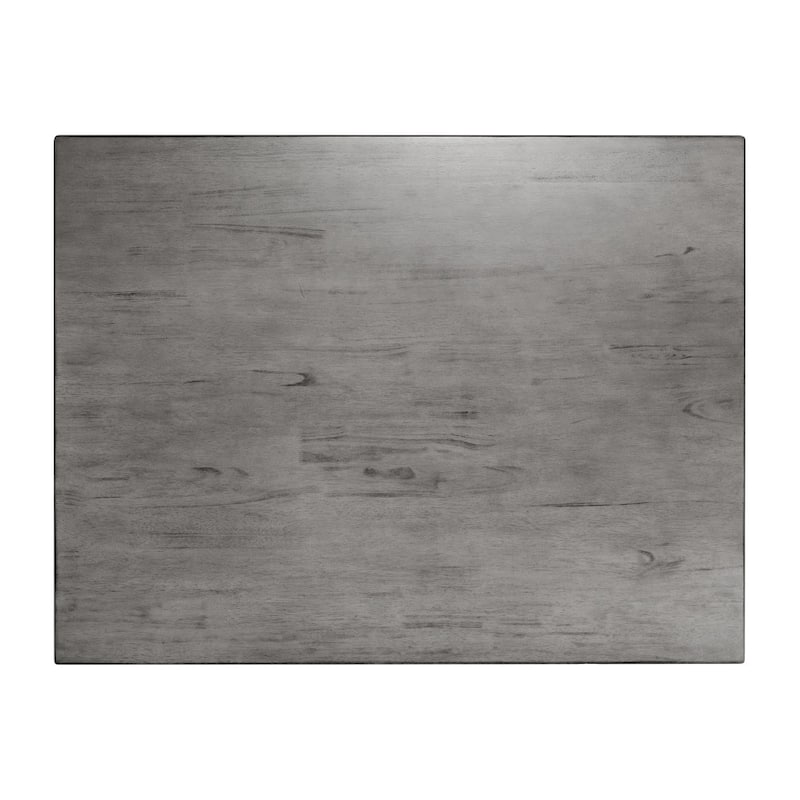 Solid Wood Commercial Grade Dining Table with Turned Legs - 47"D x 36.25"W x 30.25"H