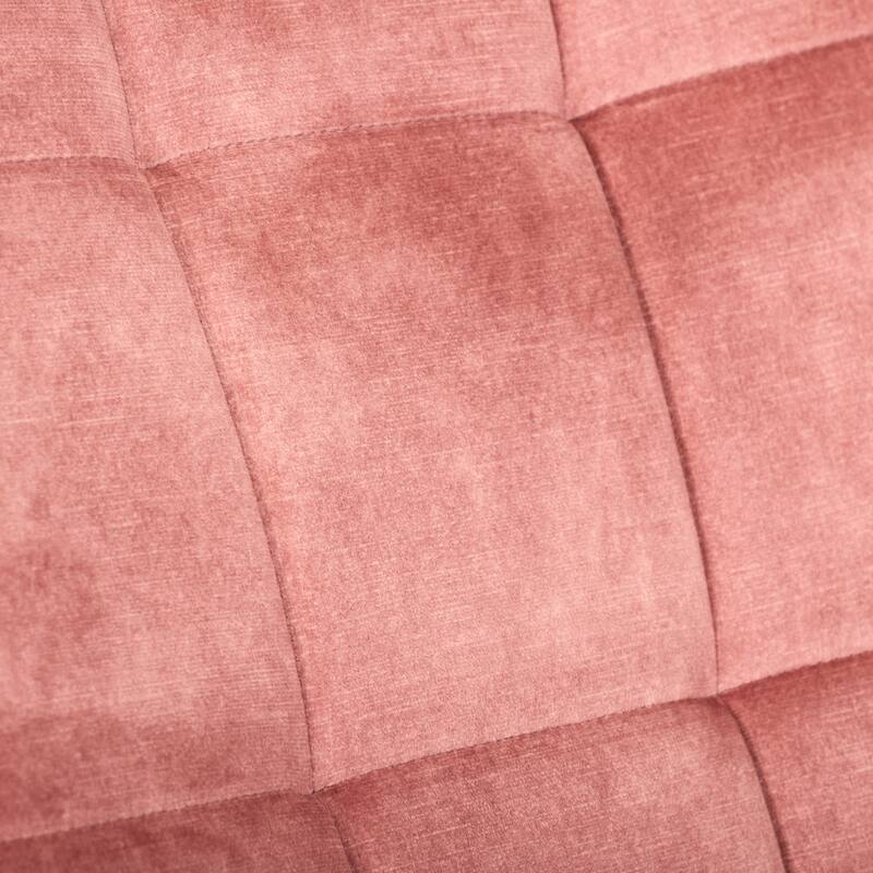 CorLiving Velvet Accent Chair with Stool