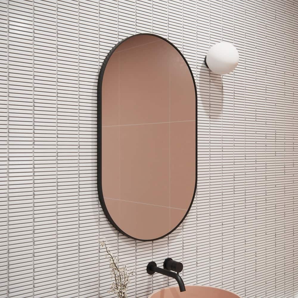 Glass Warehouse SF-PL-22X36 Inara 22" W x 36" H Contemporary Oval