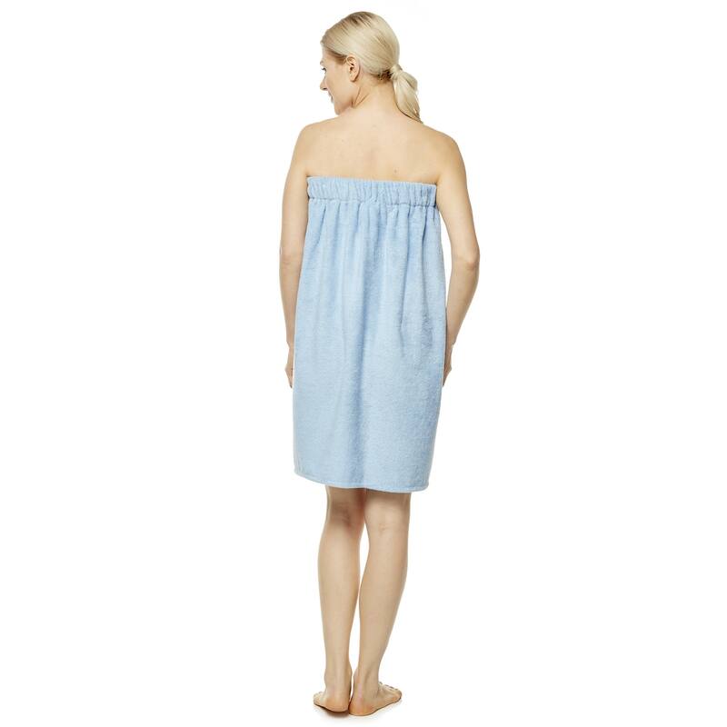 Women's Turkish Terry Cotton Bath and Shower Towel Wrap On Sale Bed