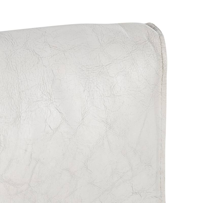 Classic Home Kester Set of 2 Leather Upholstered Dining Chair in Off White