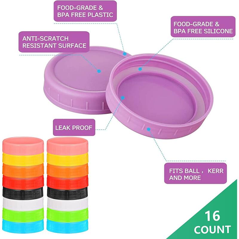 16 PACK Mini Mason Jars Glass Canning Jars