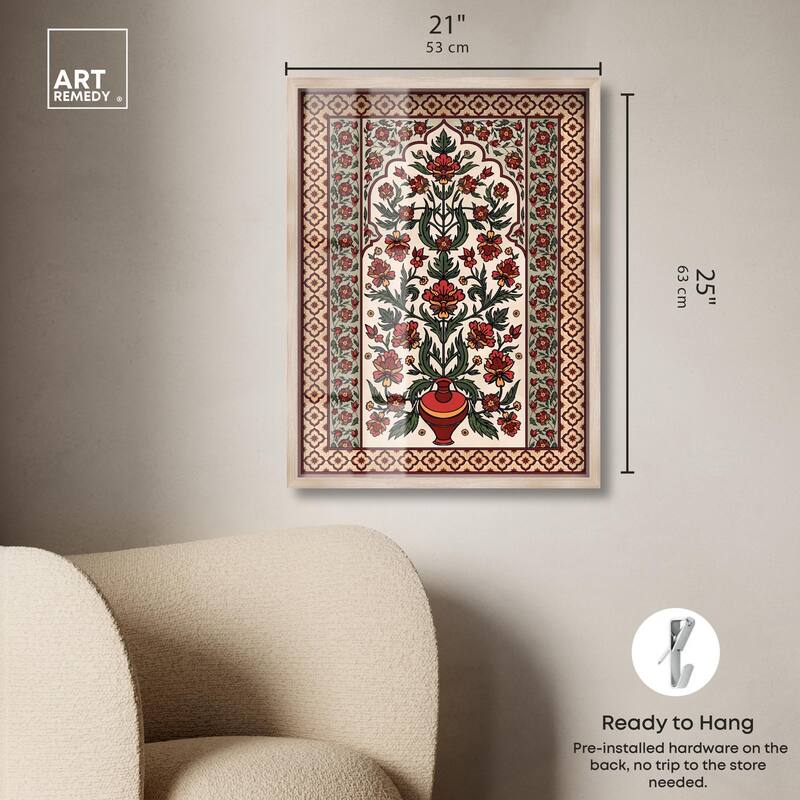 Royal Floral Mat Shadowbox by Art Remedy