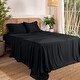 preview thumbnail 9 of 69, Bare Home Rayon from Bamboo Sheet Set - Deep Pocket - Breathable Full - Black