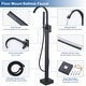 preview thumbnail 32 of 31, WOWOW Single-Handle Waterfall Freestanding Tub Faucet with Handshower