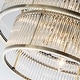 preview thumbnail 9 of 23, Modern Glam Black / Antique Bronze 4/10-Light Glass Drum Flush Mount Contemporary Ceiling Light For Living Room Entryway