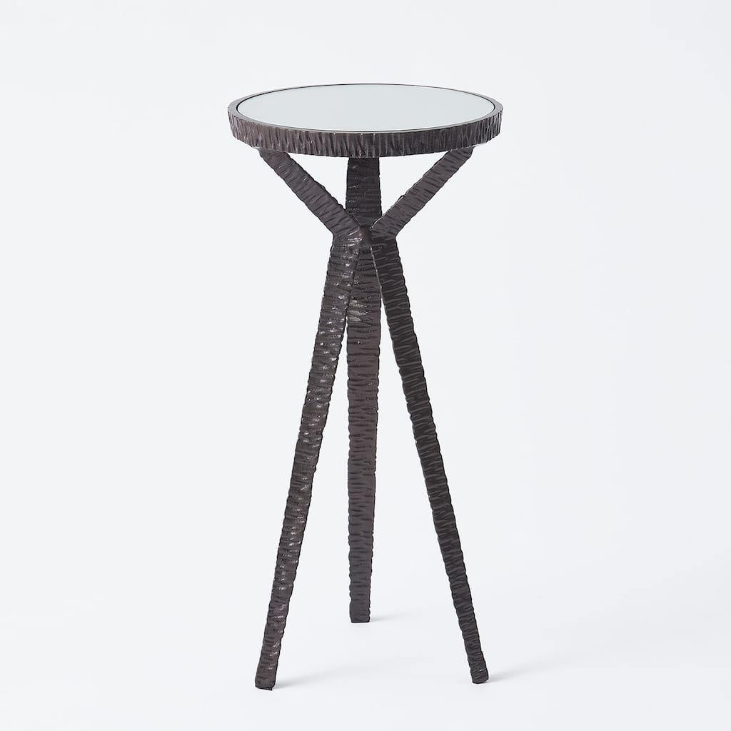 Tamsin Round Antique Brown Drink Table