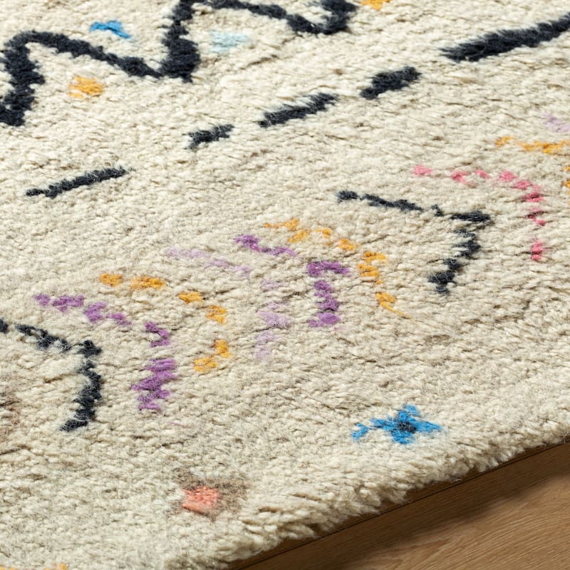 Hand Knotted Delancey Wool Area Rug - 6' x 9'