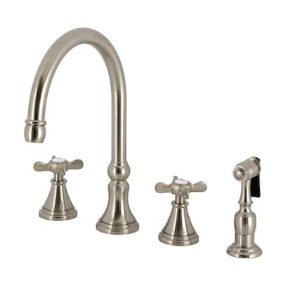 Kingston Brass KS279.BEXBS Essex 1.8 GPM Widespread Kitchen Faucet