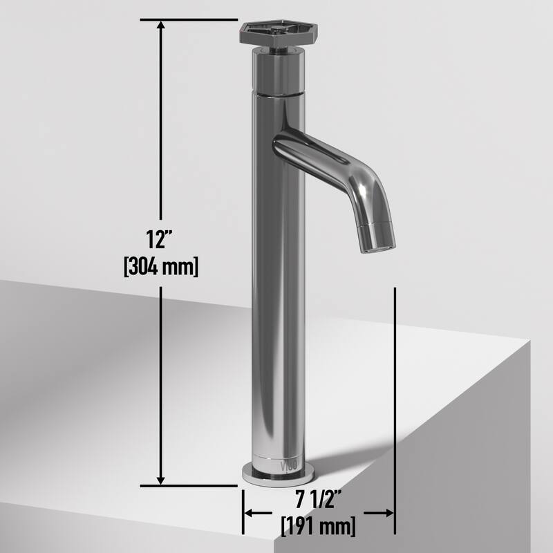 VIGO Ruxton 12" H Single Handle Single Hole Bathroom Vessel Faucet