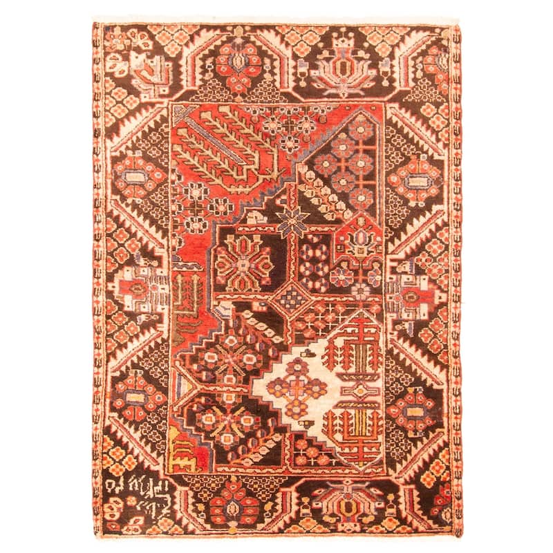 ECARPETGALLERY Hand-knotted Anadol Brown Wool Rug - 3'5 x 4'9