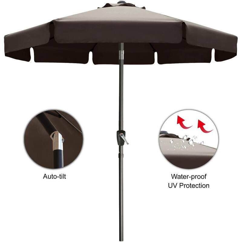 ABCCANOPY 7.5FT Outdoor Patio Table Market Umbrella for Garden