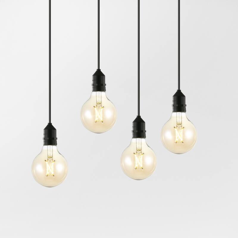 Light Society Set of 4 Niva G25 LED Filament Light Bulbs
