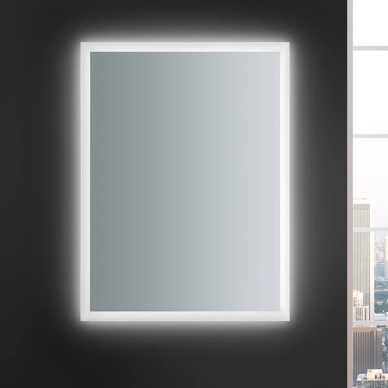 Fresca Luminosa 36" x 48" Framed Bathroom Mirror with Halo LED