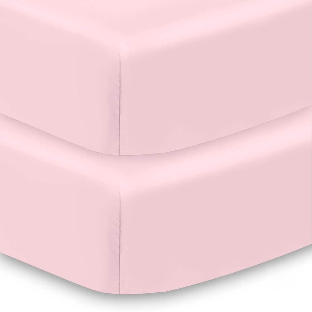 BreathableBaby All-in-One Fitted Sheet & Waterproof Cover for 52" x 28" Crib Mattress (2-Pack)