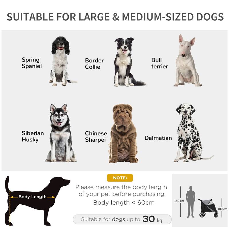 One-Click Foldable Doggy Stroller