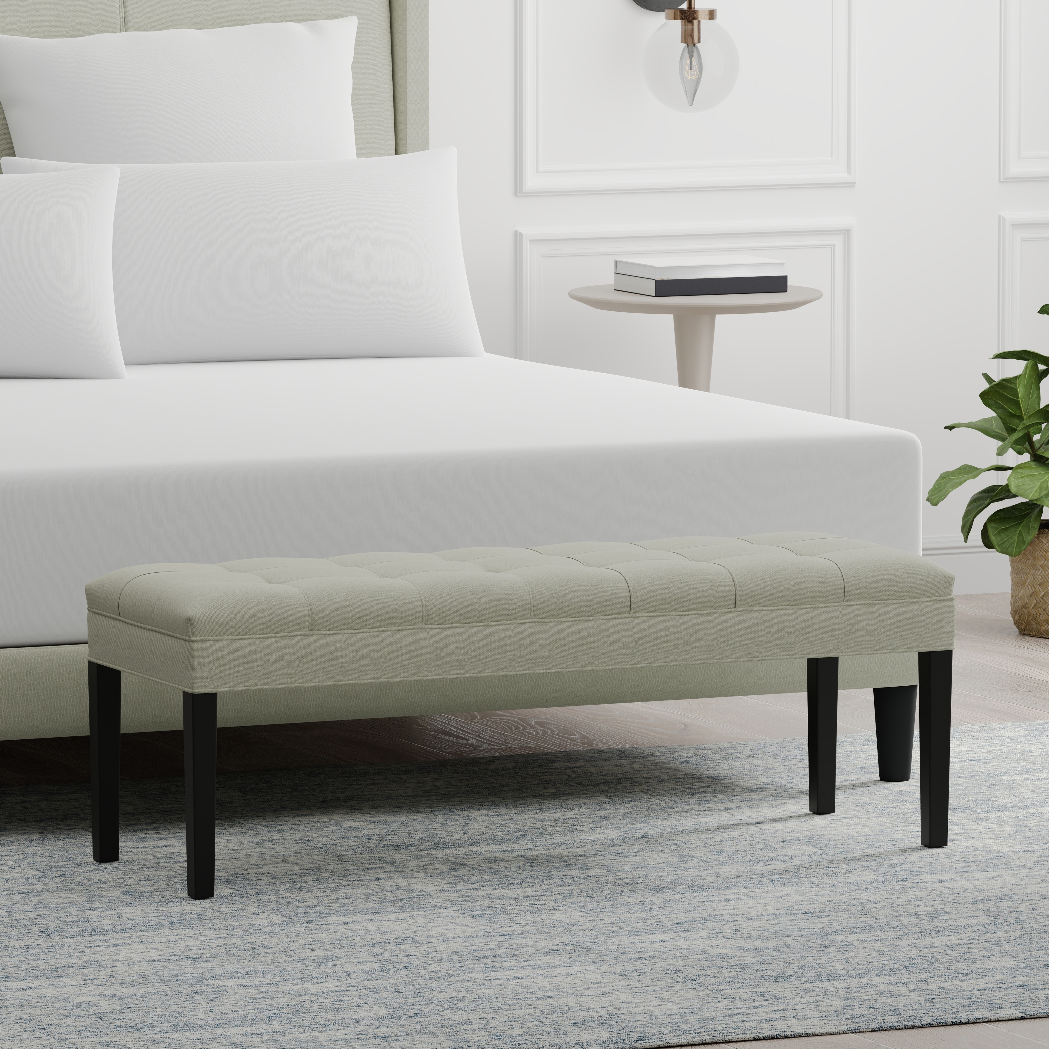 46.5" Upholstered Bench