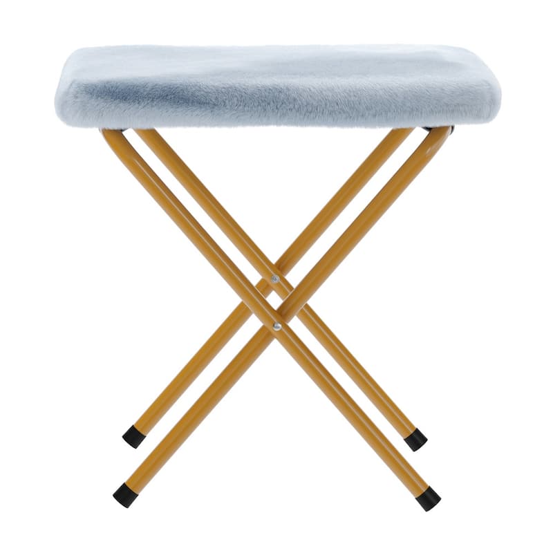 Upholstered XL Folding Saucer Chair with Ottoman - 31"D x 35.75"W x 33.5"H