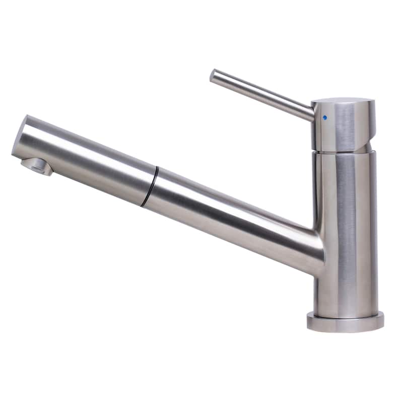ALFI AB2025-BSS Brushed Pull Out Single Hole Kitchen Faucet