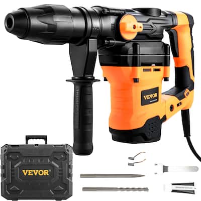 VEVOR Electric SDS-Max Rotary13Amp Corded Drills Hammers with Vibration Control&Safety Clutch Variable Speed For Concrete