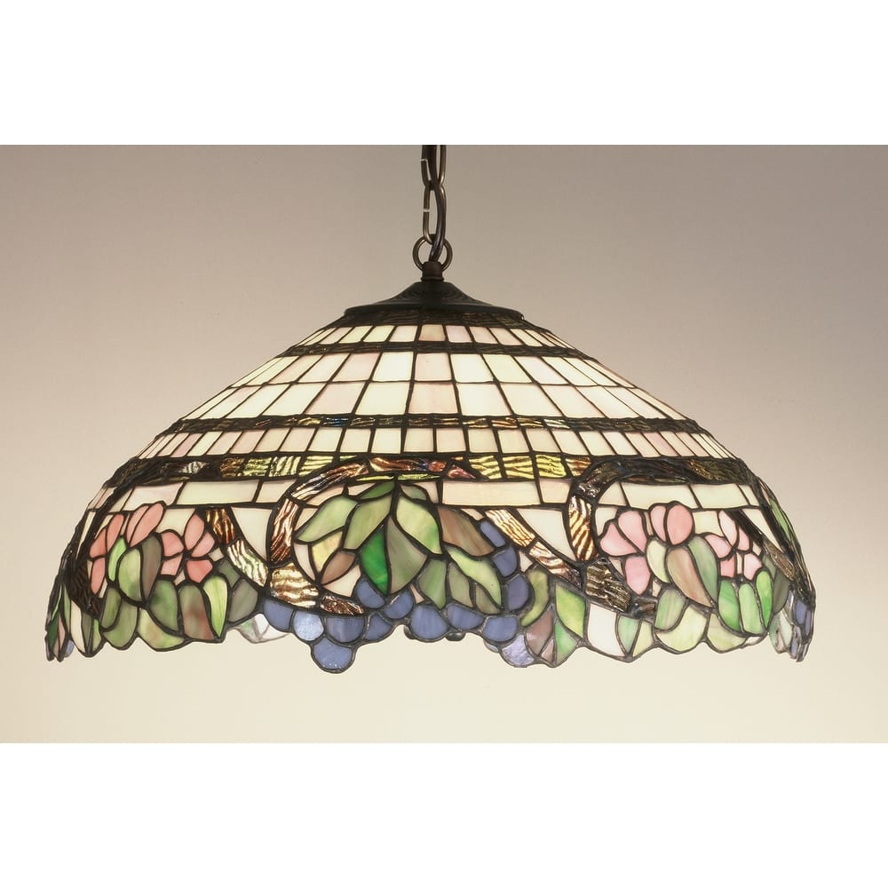 Meyda Tiffany 3 Light 18" Wide Pendant with Handmade Shade