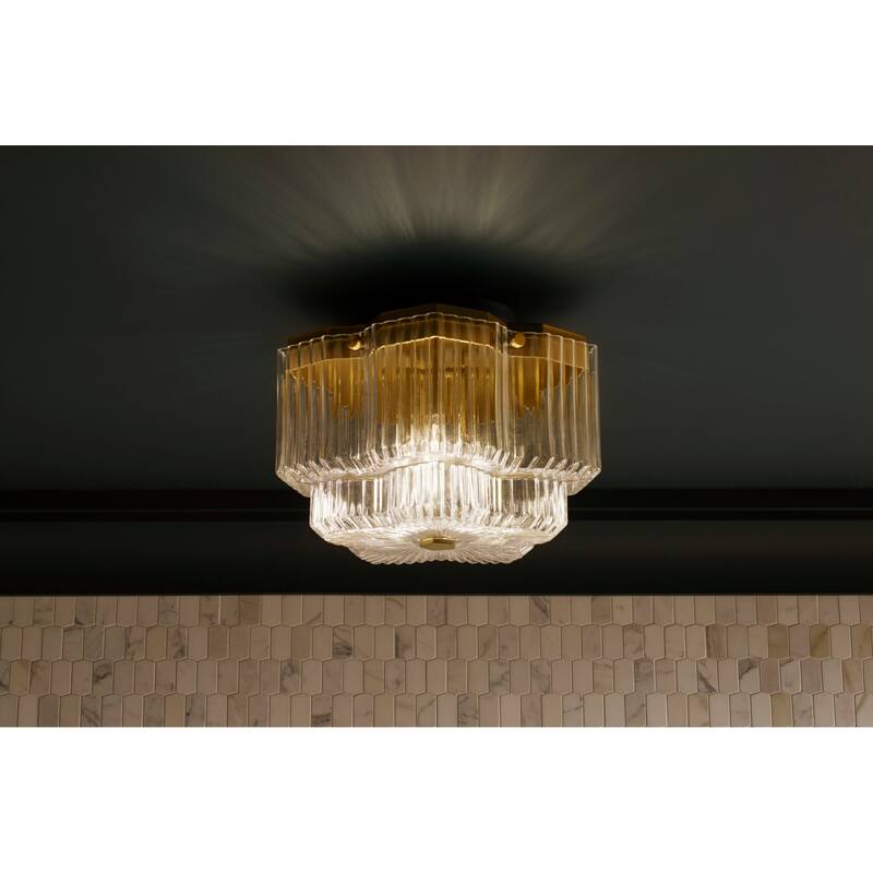 Kohler Lighting 31780-FM03 Occasion 3 Light 15" Wide Semi-Flush Drum