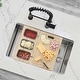 preview thumbnail 1 of 7, STYLISH 18 inch Over the Sink Divided Serving Board with 3 Collapsible Containers - 16.75" x 8.5"