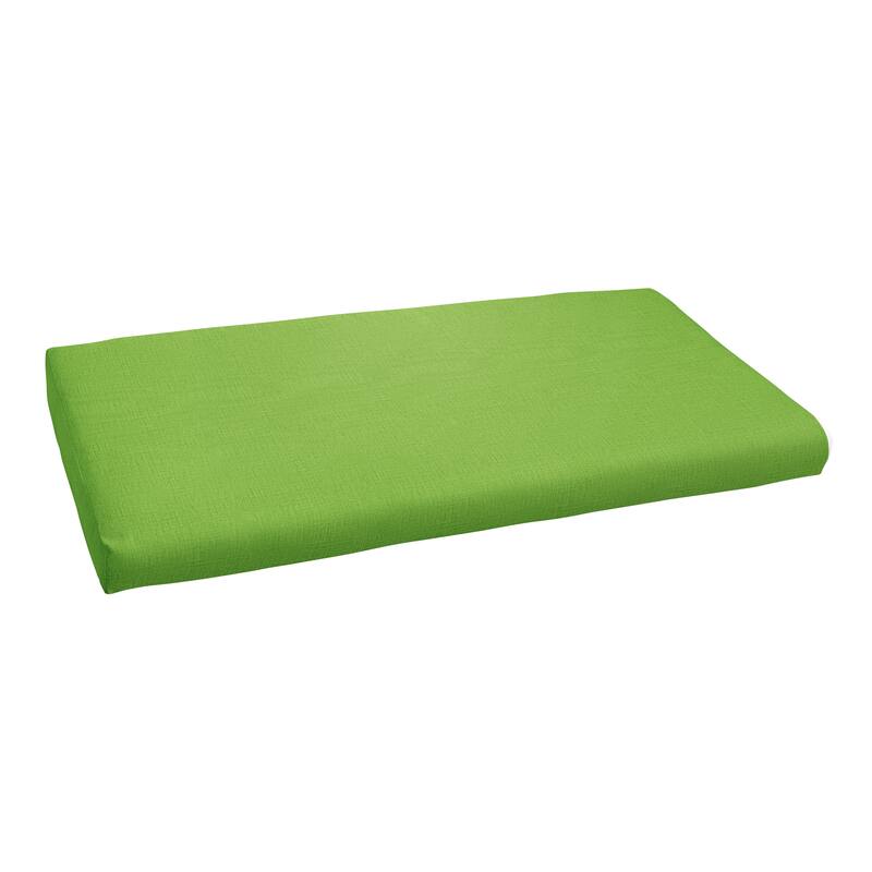 Sorra Home Indoor/Outdoor Solid Round Front Bench Cushion