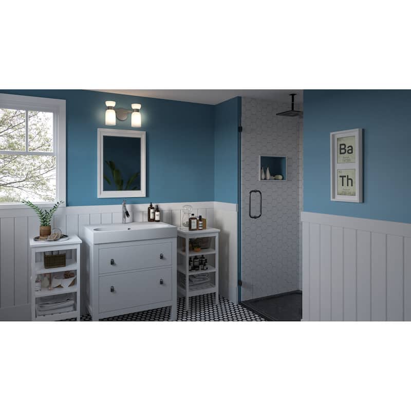 Rembrandt 2-Light Brushed Nickel Vanity Light