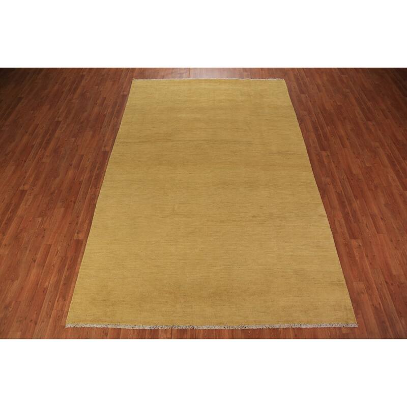 Modern Gabbeh Oriental Area Rug Handmade Bedroom Wool Carpet - 6'6" x 9'7"