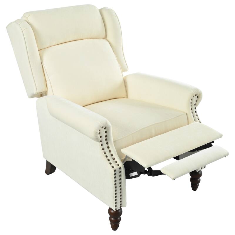 Barnn Upholstered Recliner with Wing Back by Christopher Knight Home