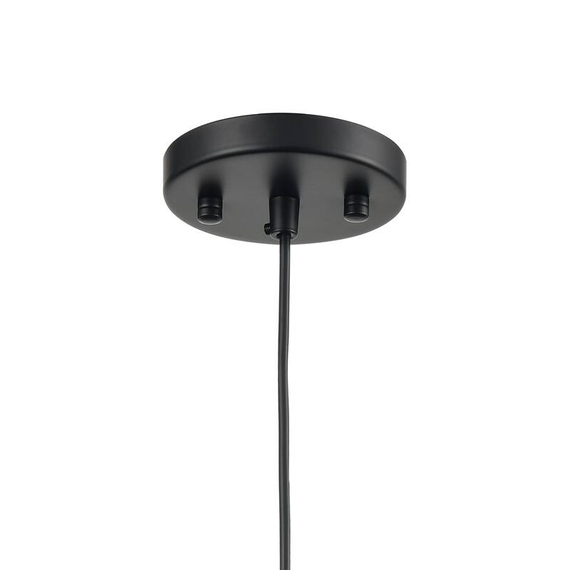 Elk Home Heathrow Matte Black Metal 1 Light Pendant