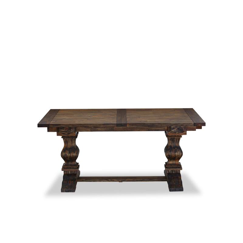 East West Furniture Dining Table Set Consists of a Rectangle Wooden Table and Parson Chairs, Jacobean (Pieces Options)